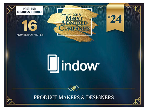 Indow是俄勒冈州最受尊敬的公司之一
